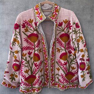 KANTHA SUZANI EMBROIDERED JACKET..ONE OF A KIND